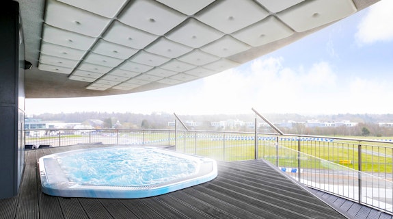 Brooklands Hotel and Spa Outdoor Hot Tub View